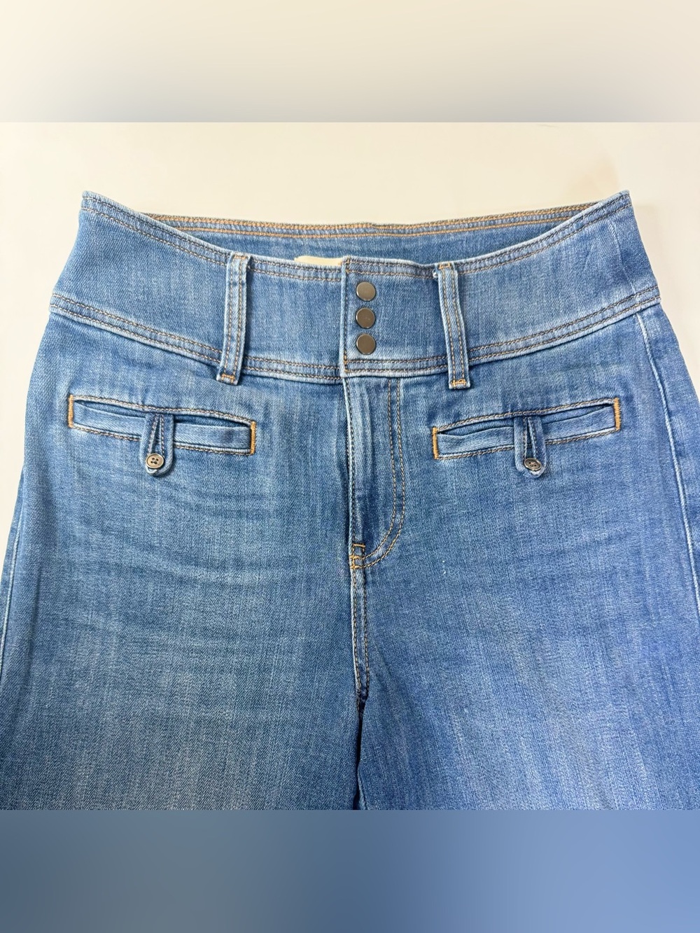 Anthropologie Pilcro Wide Leg Crop Trouser Jeans Women’s 28 - Picture 3 of 8